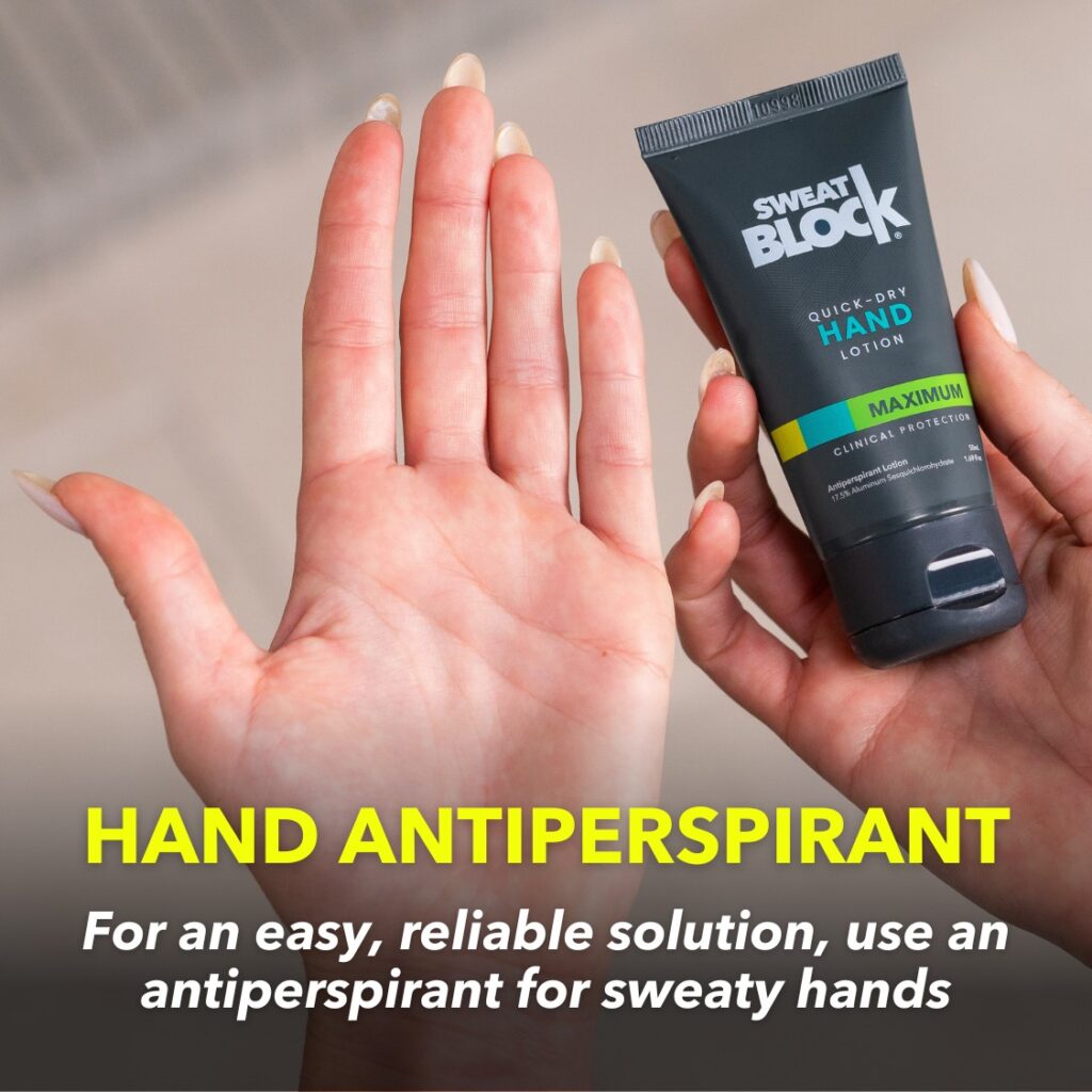 best way to stop sweaty hands