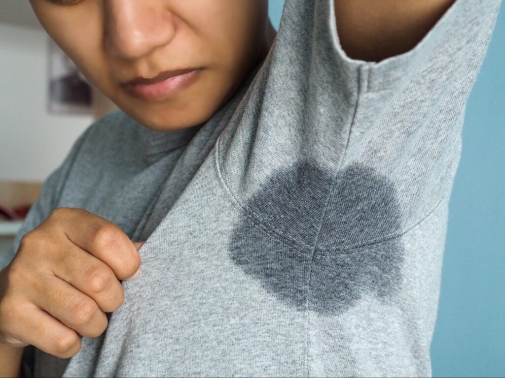 man needing prescription strength antiperspirant